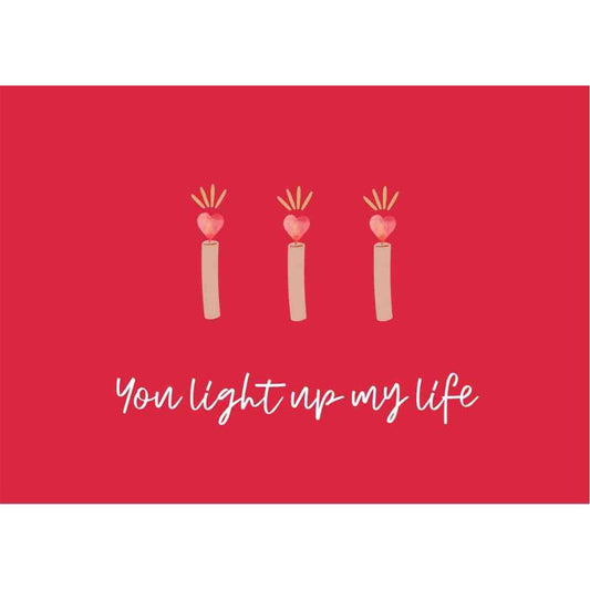 You light up my world Card