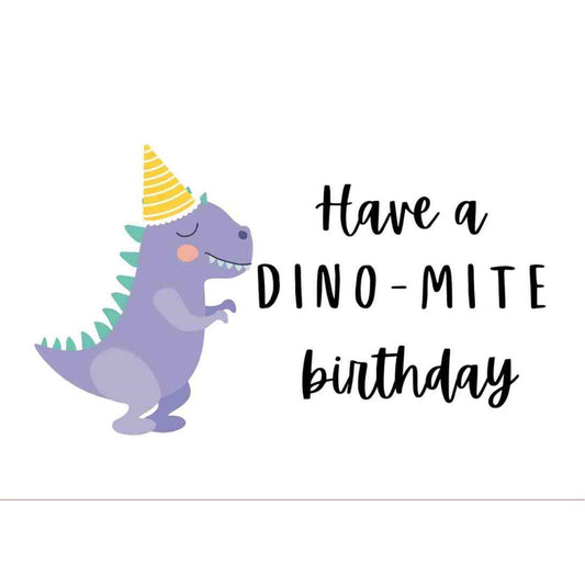 Dino-mite Birthday Card