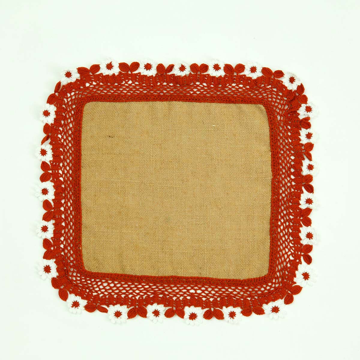 Burnt Orange Crochet Place Mat