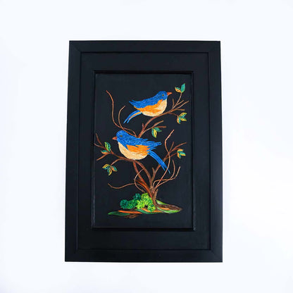Love Birds Quilled Wall Art