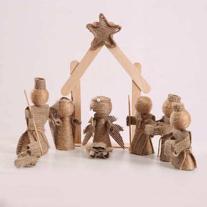 Burlap Nativity Set