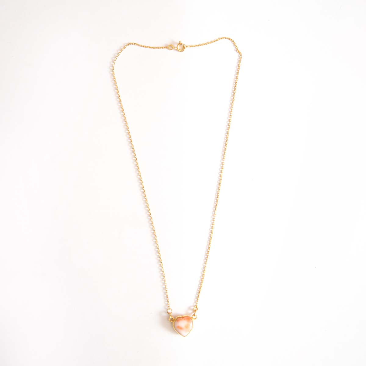 Coral Heart Necklace