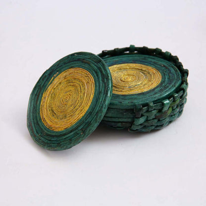 Deck The Halls Paper Coaster Set