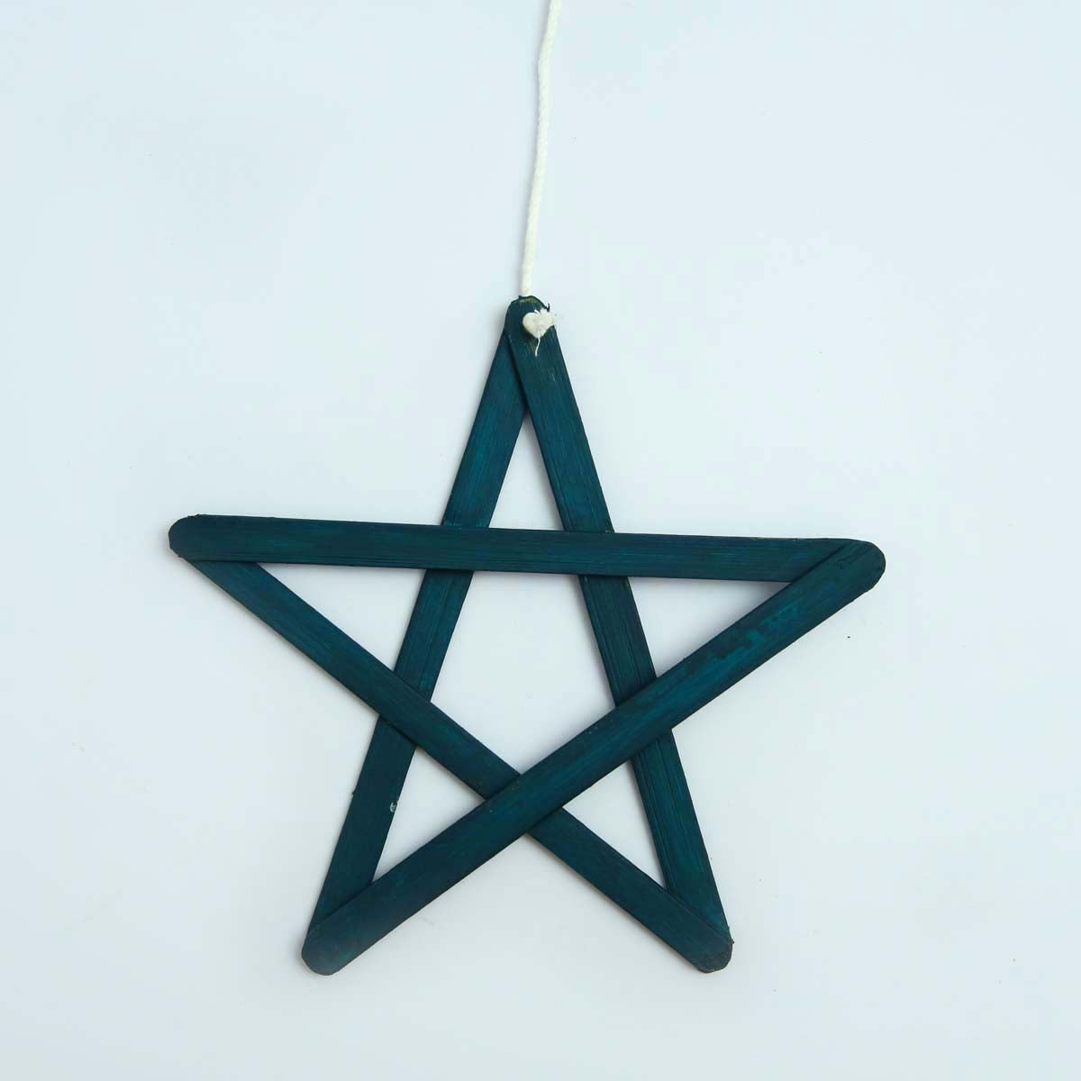 Blue Bamboo Star Oranament