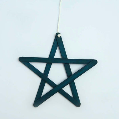 Blue Bamboo Star Oranament
