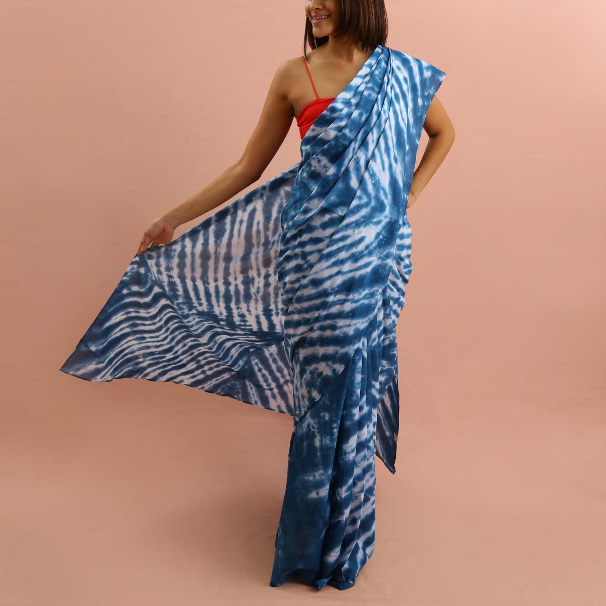 Tide Shibhori Arashi Tie Dye Saree