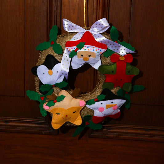 The North Pole Felt Wreath