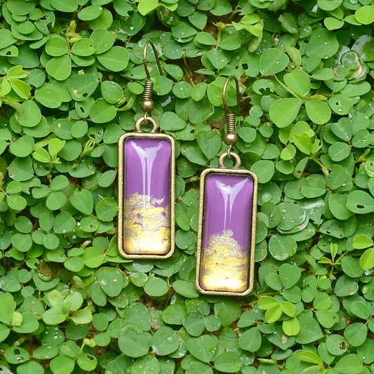 Tyrian Rectangle Earrings