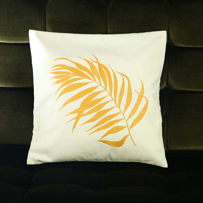 Gold Palm Cushion Cover