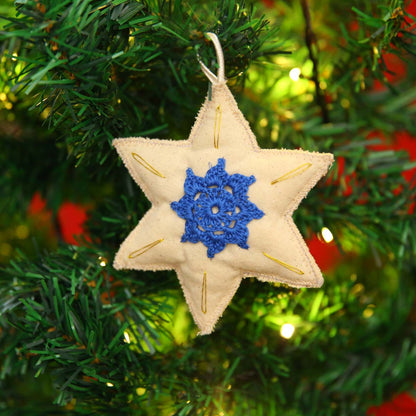 Blue Beeralu Star Ornament