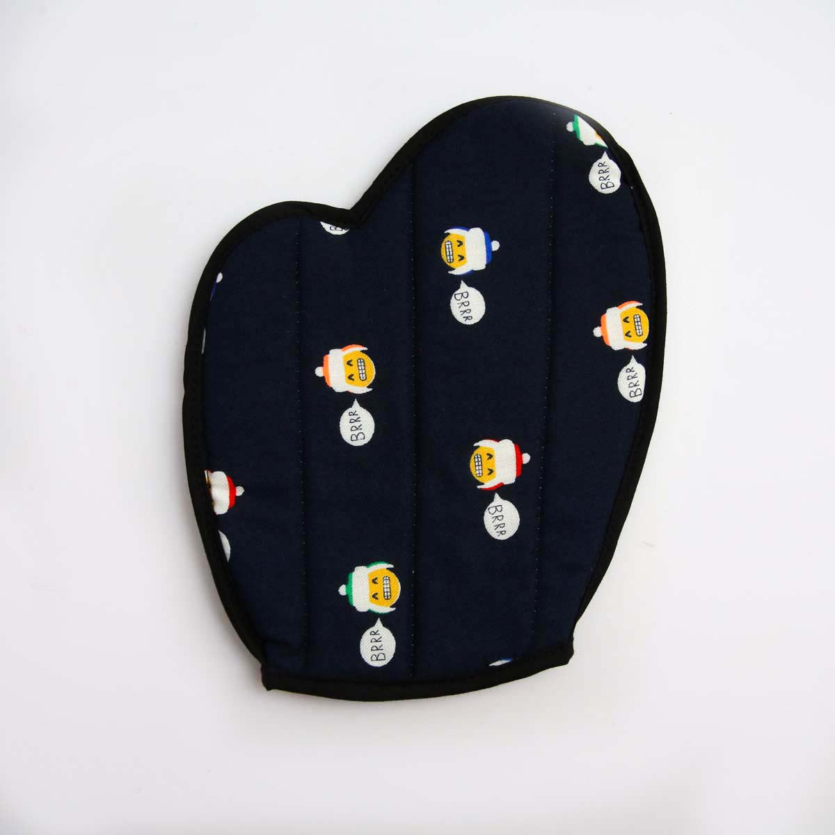 Blue Handloom Oven Mitten