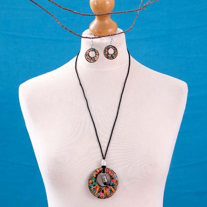 Jeweled Sphere Necklace & Earring Set
