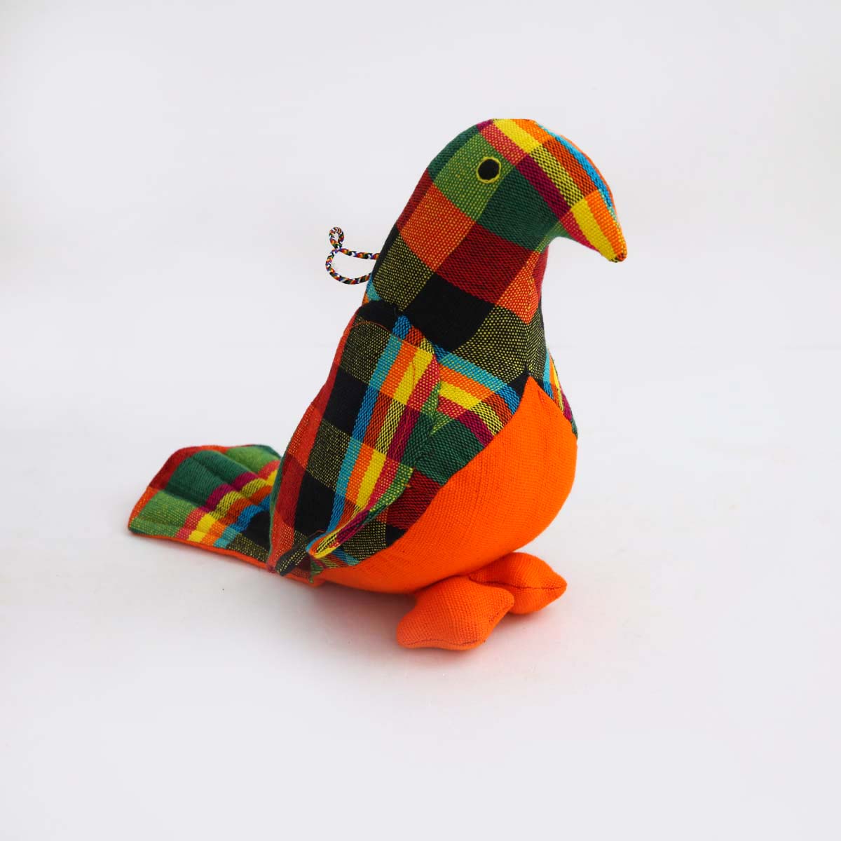 Orange Parrot Handloom Soft Toy