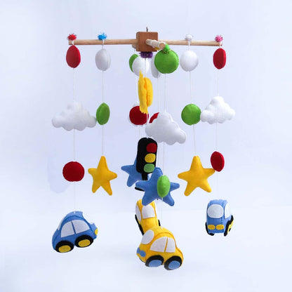 Toot Toot Felt Cot Mobile