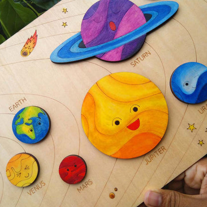 Wooden Solar System Puzzle