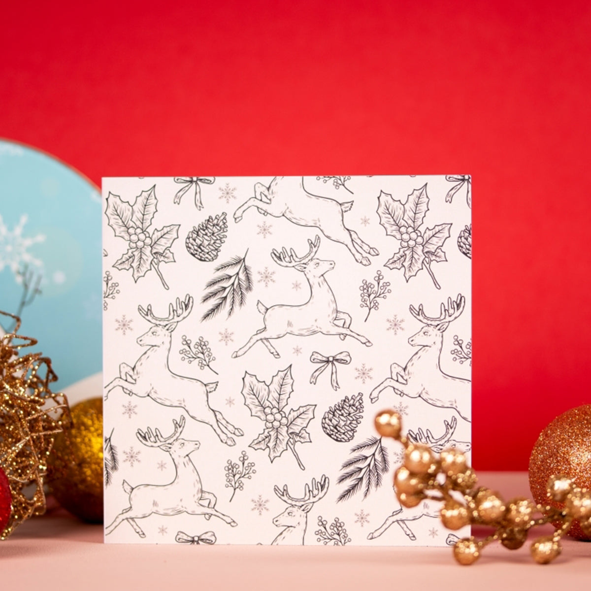 Tinsel Christmas Greeting Card