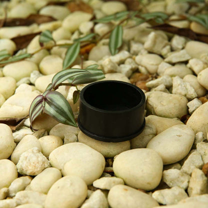 Black Round Planter