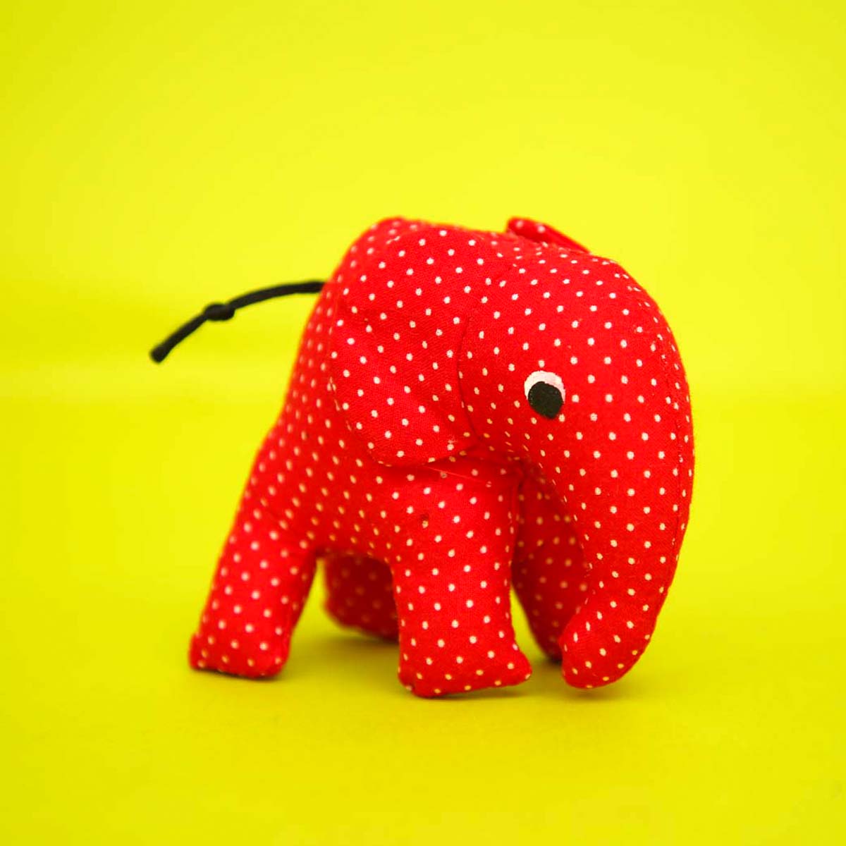 Red Polka Elephant Soft Toy
