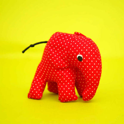 Red Polka Elephant Soft Toy