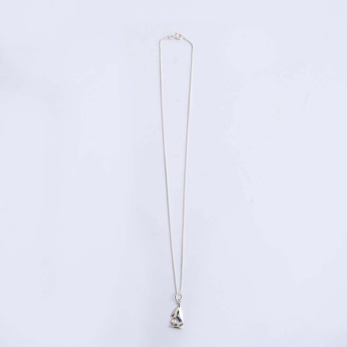 Silver Sailship Pendant & Chain