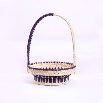 Purple Palmyrah Basket