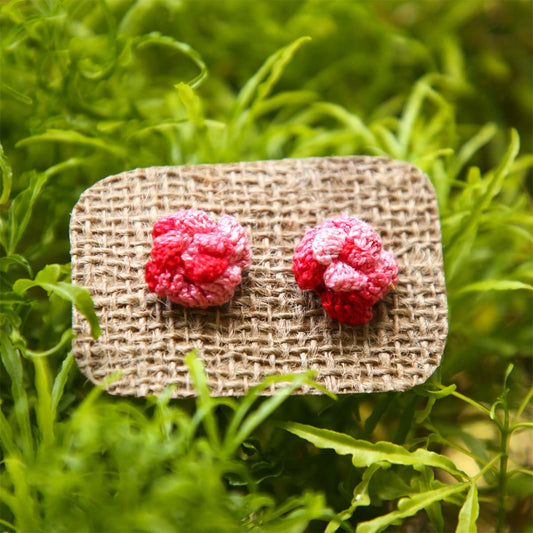 Candy Crochet Stud Earrings