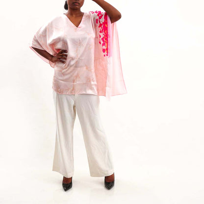 Flamingo Silk Batik Top