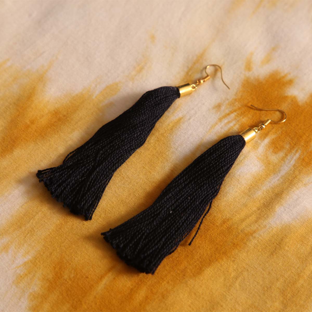 Midnight Tassel Earrings