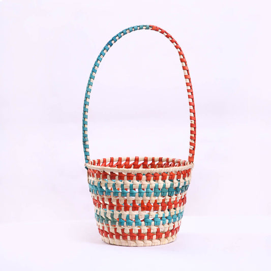 Red &amp; Turquoise Basket