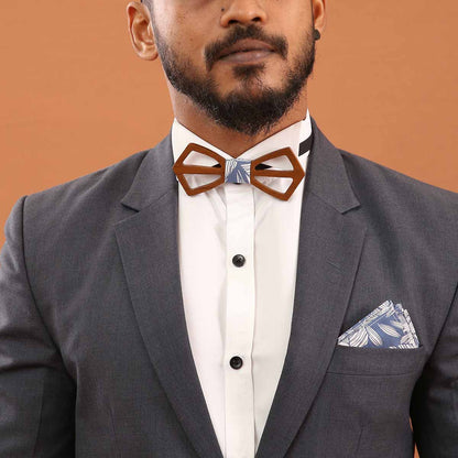 Blue Palms Simple Bow Tie Set