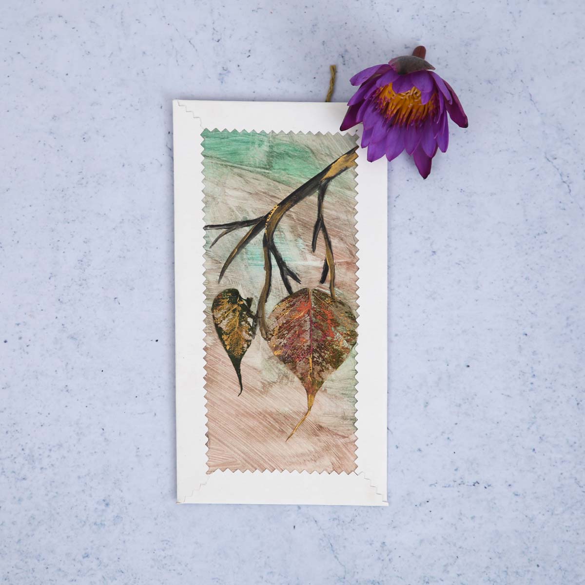 Bo Leaf Greeting Card