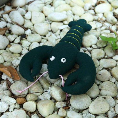 Green Lobster Handloom Soft Toy