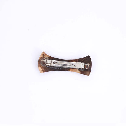 Coconut Shell Bow Hair Clip