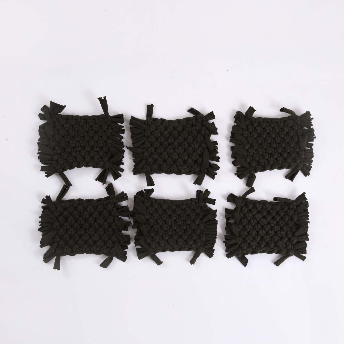 Olive Macrame Coaster Set