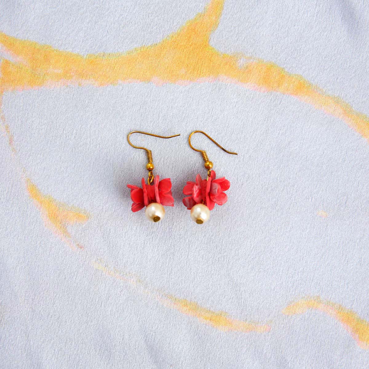 Peony Pearl Earrings