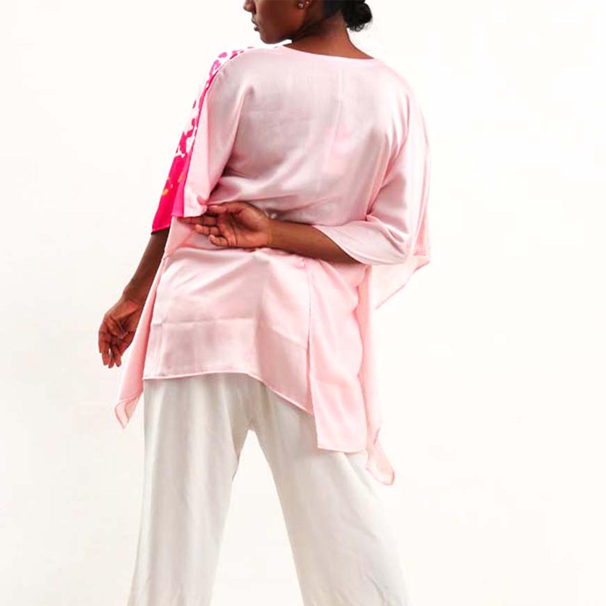 Flamingo Silk Batik Top