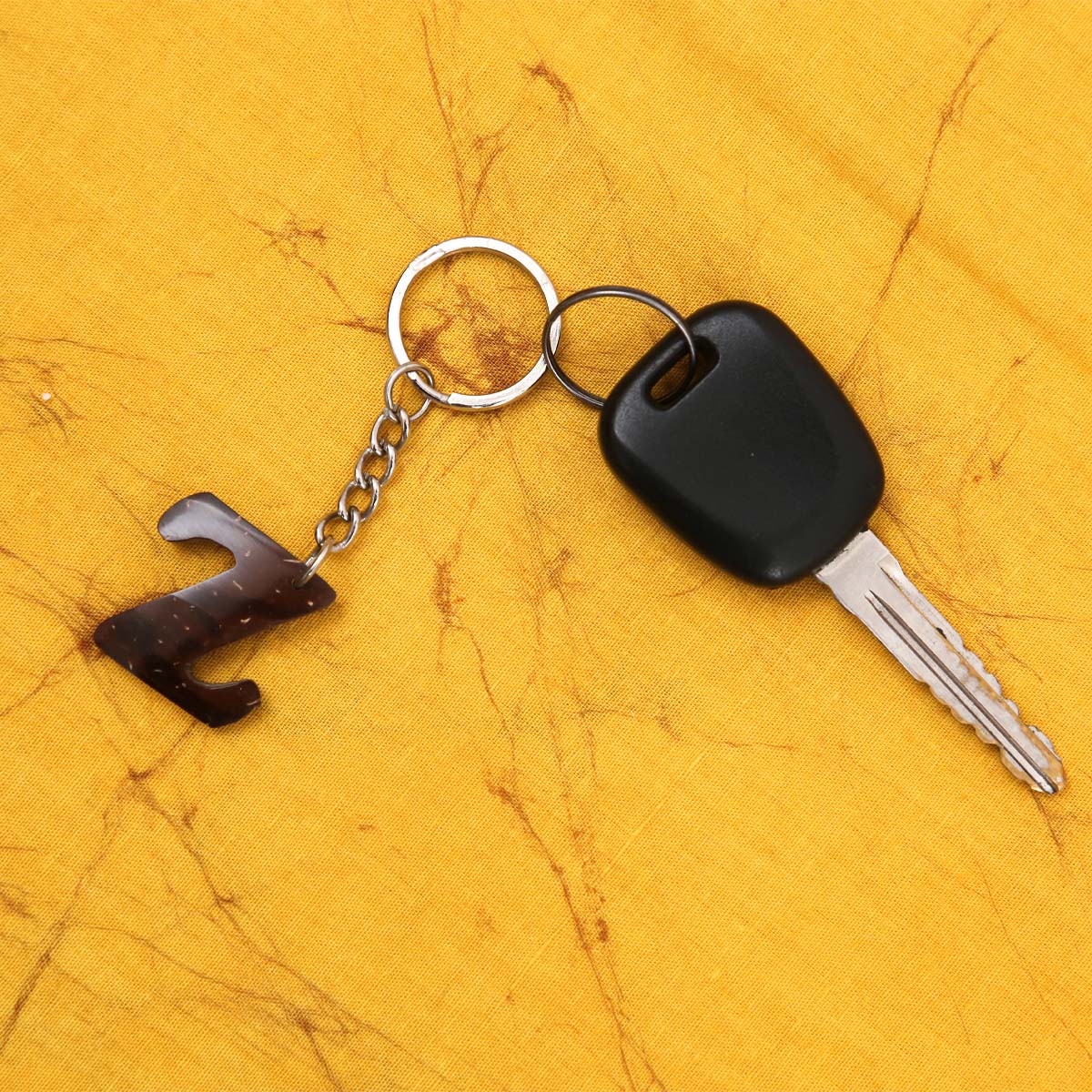Z Coconut Shell Key Tag