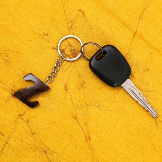 Z Coconut Shell Key Tag