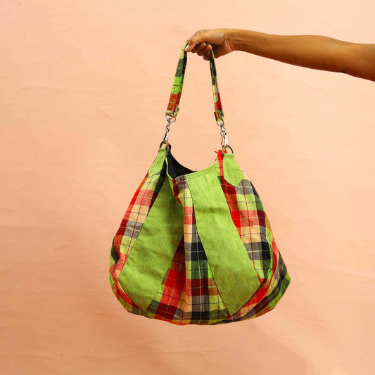 Sage Handloom Parachute Tote