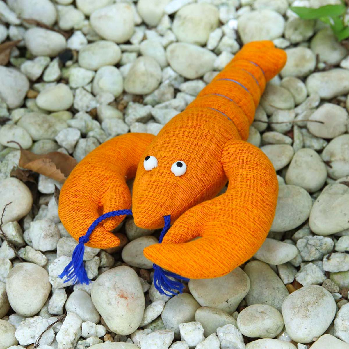 Orange Lobster Handloom Soft Toy