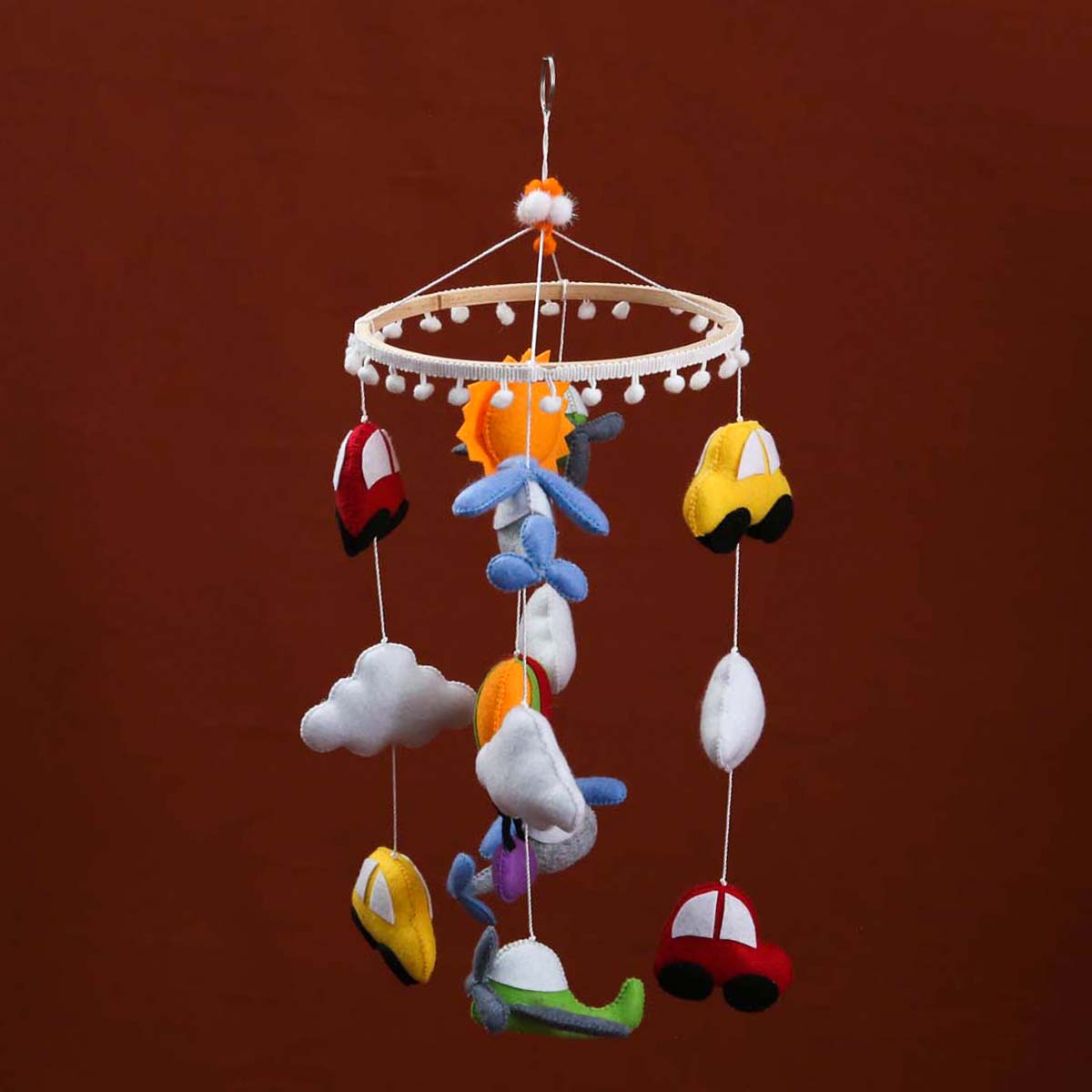 Vroom Felt Cot Mobile