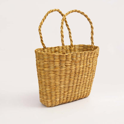 Natural Square Reed Bag