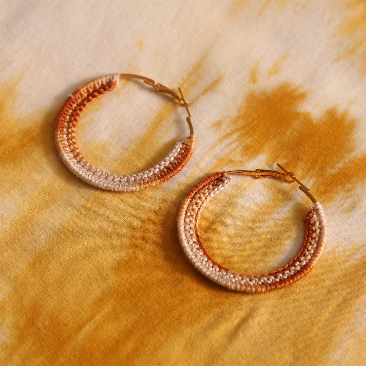 Copper Crochet Earrings
