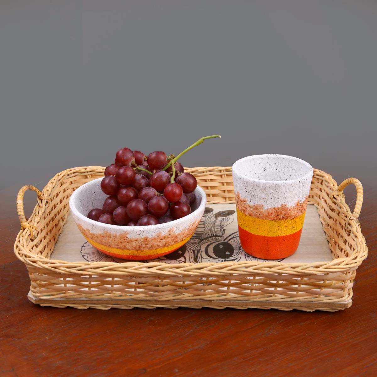 Yaka Rectangular Cane Tray