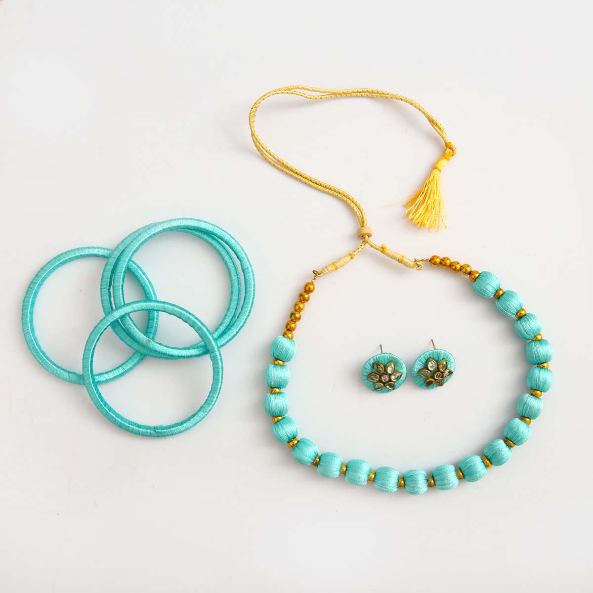 Cyan Jewellery Set