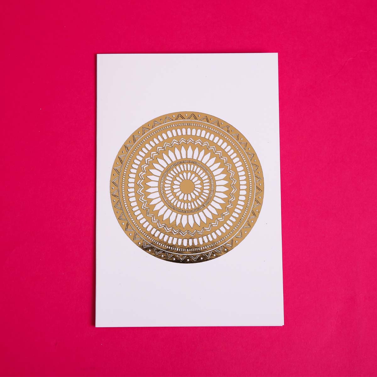 Gold Foil Lola Mandala Card