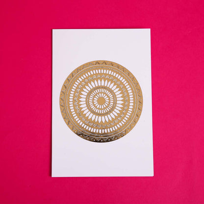Gold Foil Lola Mandala Card