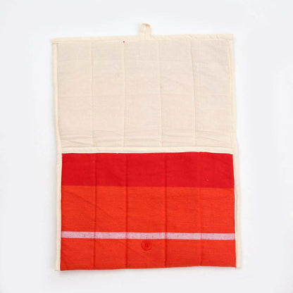 Red Handloom Laptop Sleeve
