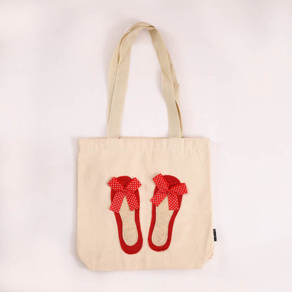 Red Ballet Flats Tote Bag