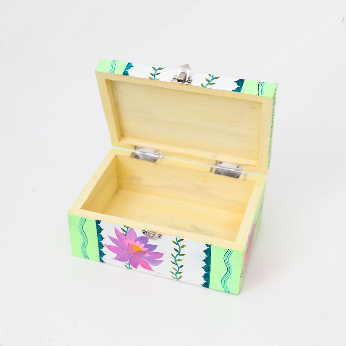 Lotus Bloom Wooden Box
